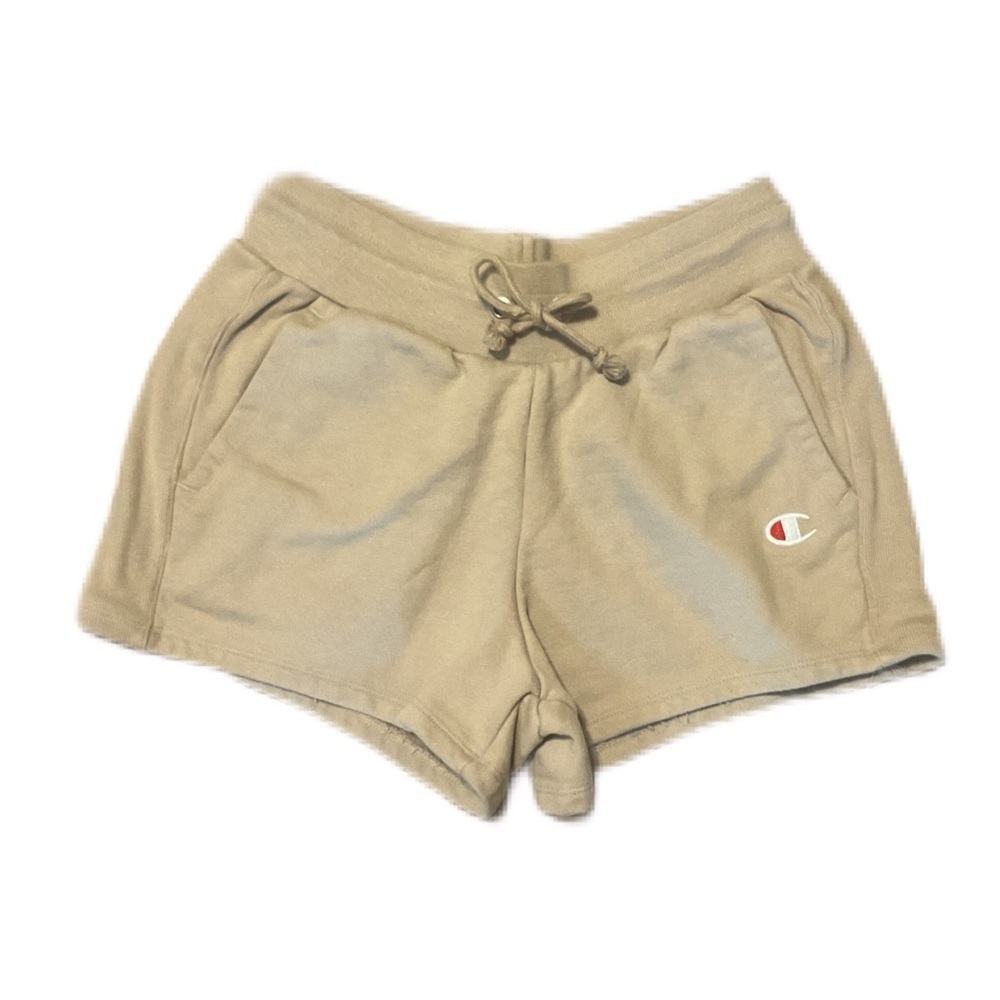 Champion Tan Athletic Shorts Elastic Waistband